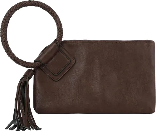 Vista 56 de Monedero de mano para mujer, cartera de noche con correa de mano, informal, formal, de cuero vegano, Metro Muse