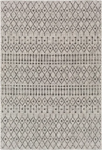 Vista 4 de Artistic Weavers Livabliss Hinata - Alfombra marroquí para exteriores, 2 pies x 2 pies 11 pulgadas, color negro