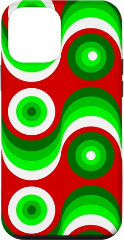Vista 16 de iPhone 16 ugly christmas mod groovy red green 1960s 1970 retro vintage Case