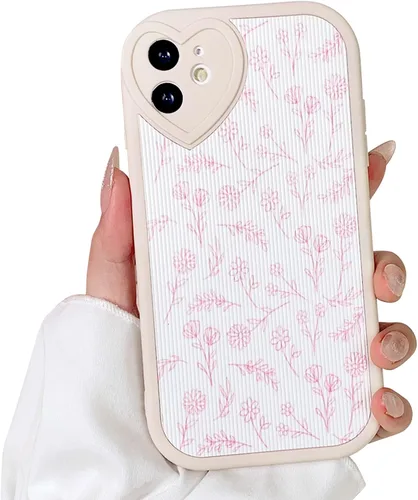 Vista 7 de Lovmooful Funda para iPhone 11 con diseño de oso lindo floral con lentes de Flor de Oso2