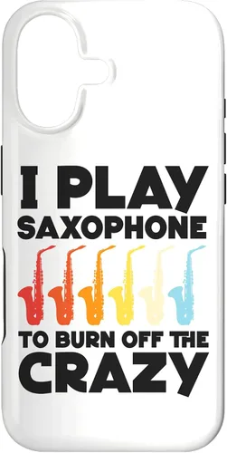 Vista 32 de iPhone 16 Saxofón I play saxofón para quemar el caso loco