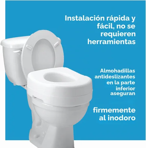 Vista 6 de Asiento para el inodoro levantado Carex, B302C0, 1, 1