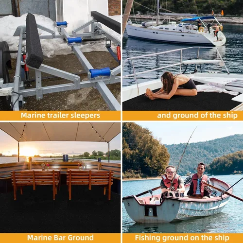Vista 5 de Ultra - Premium Boat Trailer Bunk Carpet - 28oz/30oz Extra Thick,12 Inch Wide, Marine - Grade Quality, UV Resistant,Fast-Dry Built for Unrivaled