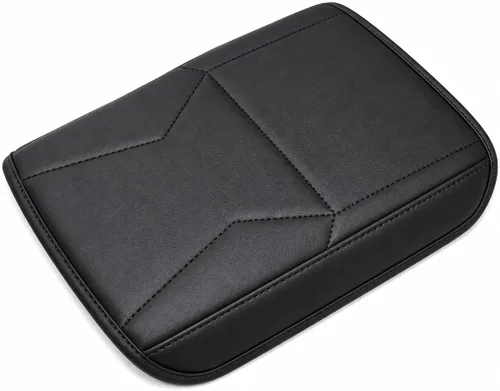 Vista 65 de Accesorios interiores personalizados para BMW X1 2023 2024 2025 Funda de cuero para reposabrazos central, cojín protector de reposabrazos central