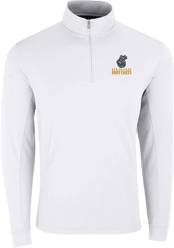Vista 28 de Vantage Apparel Jersey con cremallera de un cuarto de béisbol de la liga menor