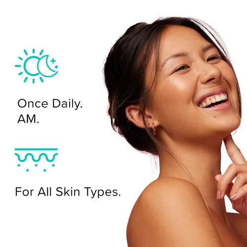Vista 4 de ClarityRx C-Results Limpiador facial con vitamina C, lavado facial iluminador natural a base de plantas con ácido láctico