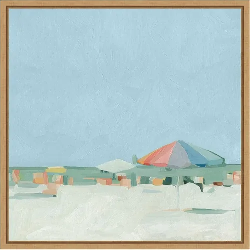 Vista 7 de Amanti Art Lienzo enmarcado para pared, 16 x 16 pulgadas, paleta de verano II por Emma Scarvey, lienzo enmarcado para pared, obras de arte