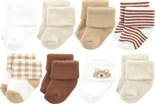 Vista 39 de Hudson Baby - Calcetines de algodón para bebés recién nacidos y Terry para niñas bebés