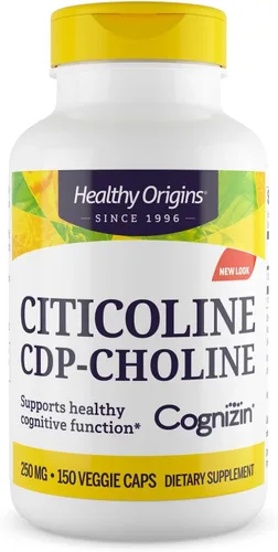 Vista 9 de Healthy Origins Cognizin (Citicoline), 250 mg - Suplemento cerebral para la memoria con citicolina CDP - Suplemento sin OMG, vegano y sin gluten