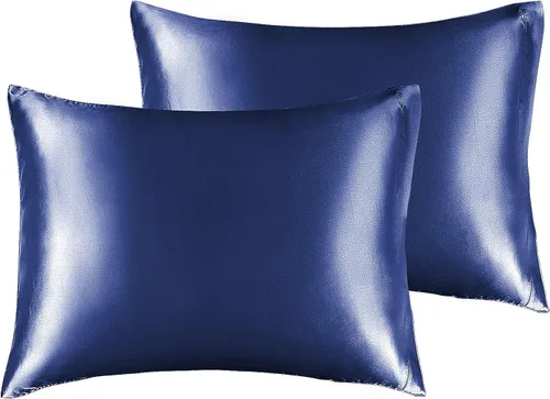 Vista 20 de BEDELITE Funda de almohada de satén para cabello y piel, súper suave y refrescante similar a las fundas de almohada de seda, paquete de 2 con cierre