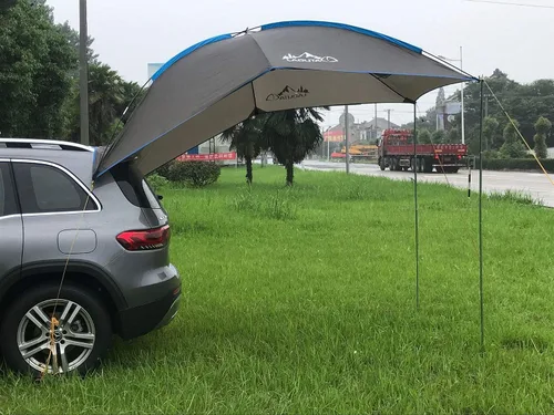 Vista 6 de Tienda de campaña para la puerta trasera del automóvil, toldo para auto, protección solar, impermeable, para SUV, MPV, Hatchback, minivan, camping
