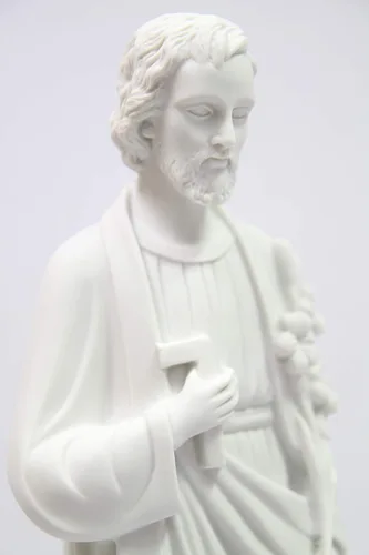 Vista 4 de Vittoria Collection Figura de escultura de estatua de San José de 19 pulgadas, fabricada en Italia, para interiores y exteriores