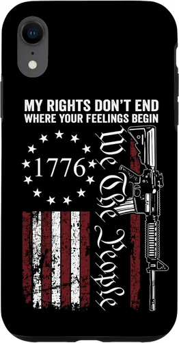 Vista 25 de My Rights Don't End Where Your Feelings Begin USA Gun Flag Case for iPhone 17