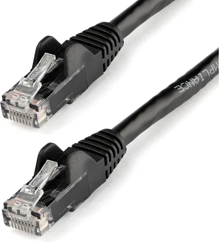 Vista 13 de StarTech Cable Ethernet CAT6 de 6 pulgadas – Cable Ethernet CAT 6 Gigabit amarillo -650 MHz 100 W PoE RJ45 UTP Network/Patch Cord Snagless w/Strain