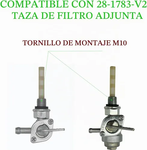 Vista 4 de YAMAKATO Generador Petcock 310574GS para Champion Generac 310573GS
