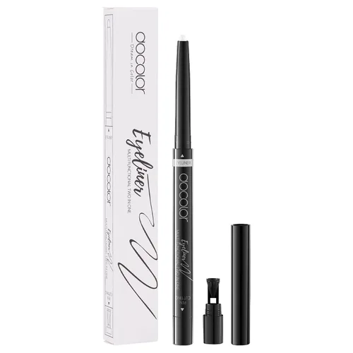 Vista 10 de Docolor Delineador de ojos impermeable súper delgado y duradero, delineador de ojos líquido gel marrón