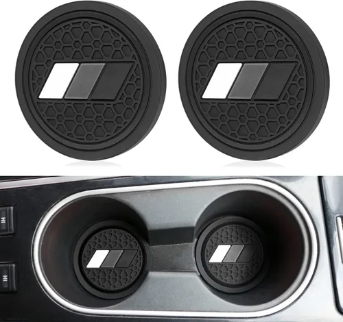 Vista 7 de Portavasos para accesorios Toyota, Tacoma, TRD, Tundra, Rav4, Highlander Camry, estilo retro clásico tricolor, inserto