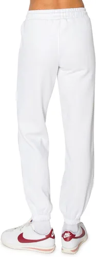 Vista 41 de Cali1850 Pantalón deportivo Cloud Nine Fleece para mujer, cintura alta, ajuste holgado, dos bolsillos, cintura elástica con cordón