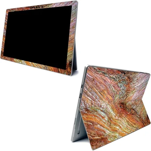 Vista 8 de MightySkins - Skin de fibra de carbono para Microsoft Surface Pro 7 – Bamboo Ohm Acabado de fibra de carbono texturizado Fácil de aplicar