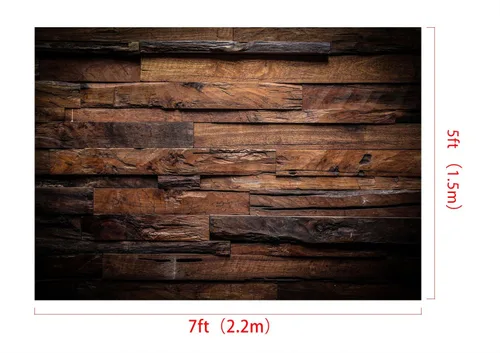 Vista 4 de Kate 2.1x1.5m Telón de fondo de madera para fotografía Vintage Marrón Retro Shiplap Foto Fondo de fiesta Rústico para fotografía Características