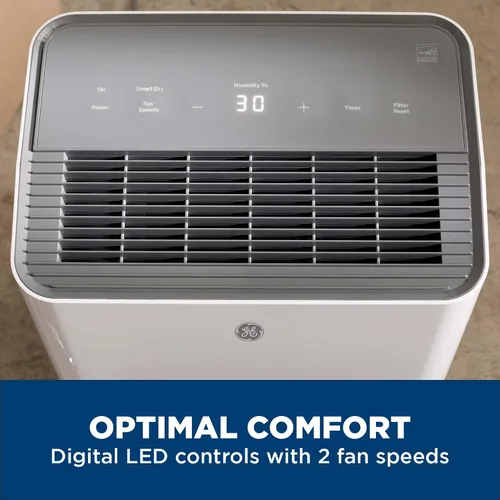 Vista 6 de GE Energy Star - Deshumidificador portátil para sótano, dormitorio, baño, armario o habitaciones pequeñas de hasta 1500 pies cuadrados, 22 pintas