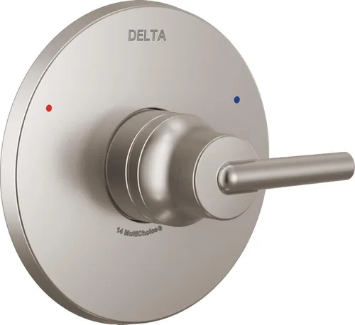 Vista 8 de Delta Trinsic Serie 14 T14059-PN - Kit de moldura de válvula de ducha de una sola función, níquel pulido T14059-PN (válvula no incluida)