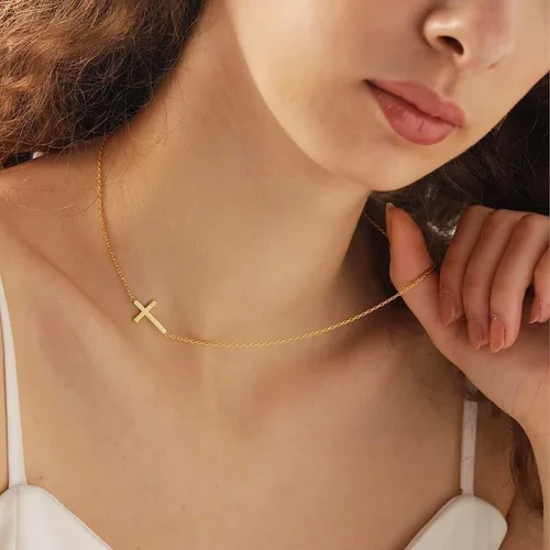Vista 7 de Regalos Personalizados Para Hija - Regalo Para El 14 De Febrero Para Mujer, Cadenas Para Mujeres 14k Con Corazon, Regalo Para Hija De Mamá O Papá