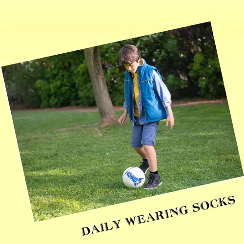 Vista 5 de JAMEGIO Calcetines para niños, 18 pares de calcetines de corte bajo, calcetines deportivos de tobillo para niños pequeños y grandes, talla de 3 a 14