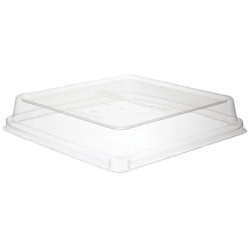 Vista 8 de Eco-Products - Contenedores compostables de 5 pulgadas para llevar, tapas de cúpula verde transparente, caja de 400, se adapta a cajas cuadradas