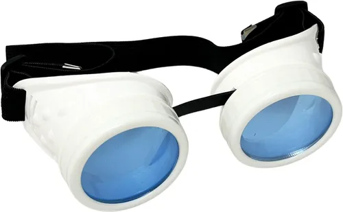 Vista 9 de UMBRELLALABORATORY Gafas Hyper Vision blancas Steampunk Rave Meme Glasses - Regalo divertido nerd para hombres y mujeres Rosa Neón