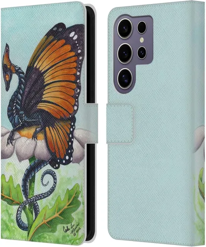 Vista 251 de Head Case Designs Officially Licensed Carla Morrow Galactic Entrancement Dragons Leather Wallet Case Compatible with Samsung Galaxy A07 4G