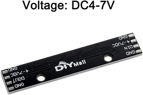 Vista 3 de 10PCS 8 RGB LED Stick 8 X WS2812B 5050 RGB LED con controladores integrados para Arduino Raspberry Pi DC4-7V