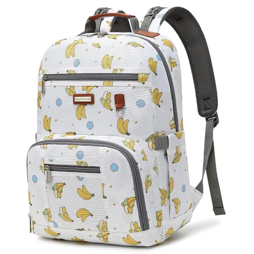 Vista 16 de BILLITON MSHI Mochila Bolsa para Pañales (Gris), Moderno