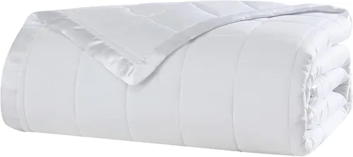 Vista 10 de Beatrice Home Fashions Manta alternativa de plumón de color sólido, King, color rubor Blush