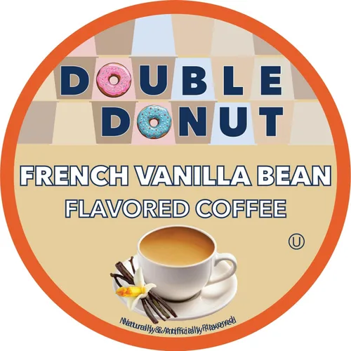 Vista 51 de Double Donut Coffee Cápsulas de Café Half Caff, Cápsulas de Café de Media Cafeína de Porción Individual para Cafeteras Keurig K Cup, Tostado Medio