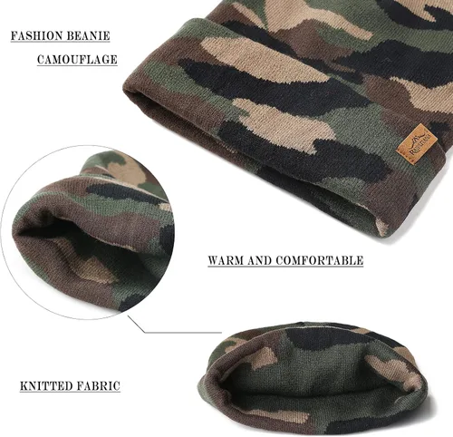 Vista 6 de Rajputana Paquete de 1 y 2 gorros de invierno unisex para hombres y mujeres