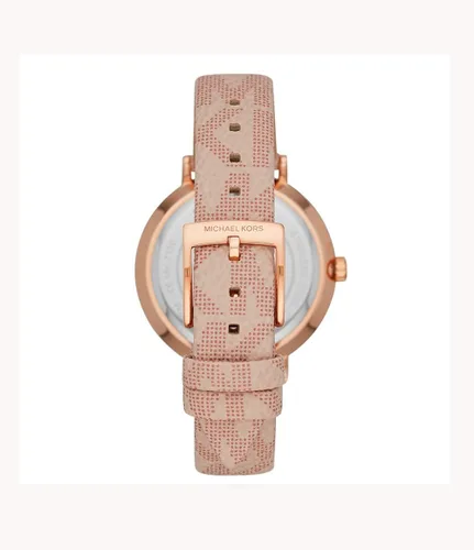 Vista 2 de Michael Kors Reloj Jayne MK7130 de aleación de oro rosa de tres manos para mujer Rosado Movimiento de cuarzo