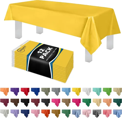 Vista 47 de Mantel de plástico de alta calidad - 54 in. x 108 pulgadas. Grandipity - Mantel rectangular (6 y 12 unidades), Agua (Aqua)