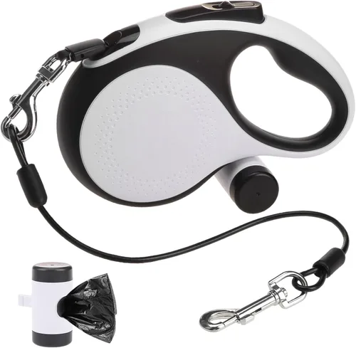 Vista 8 de SCENEREAL Correa retráctil para perros pequeños, medianos y grandes de hasta 110 libras, cinta de nailon sin enredos de 26 pies y 360° con cuerda