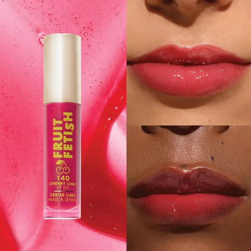 Vista 3 de Milani Fruit Fetish - Aceite de labios hidratante tintado, color lima 140 - Lima cereza