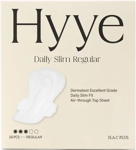 Vista 6 de Hyye - Almohadillas sanitarias ultrafinas con alas, alta absorción, cubierta de algodón suave al tacto, sin perfume, fabricadas en Corea