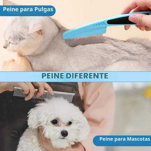 Vista 7 de Cepillo para Perros Kit de Aseo para Perros 7 PIEZAS Cepillo para Perros para Muda de Pelo - Cepillos para Perros para Aseo, Peine Desenredante