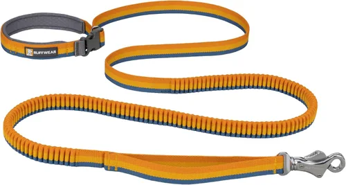 Vista 10 de Ruffwear, Roamer - Correa elástica para perro para correr, andar en bicicleta o senderismo, se puede utilizar de mano o manos libres, azul Orión