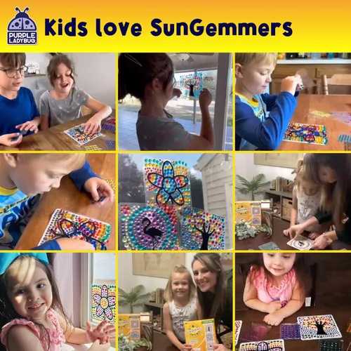 Vista 8 de SUNGEMMERS - Arte de ventana para niños, manualidades divertidas para niños de 8 a 12 años y regalos de cumpleaños para niñas de 6, 7, 8, 9, 10