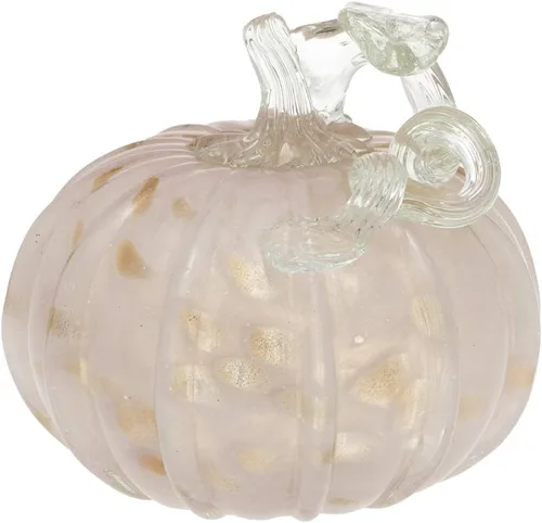 Vista 9 de Boston International Calabaza de cristal para otoño, cosecha, Acción de Gracias, decoración de mesa de vidrio soplado a mano, pequeño, remolino