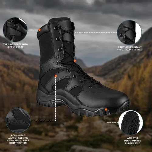 Vista 5 de Propper Botas tácticas para hombre, 8 pulgadas, botas militares y tácticas