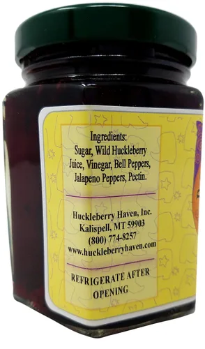 Vista 2 de Jalea de pimiento picante Wild Huckleberry, 8 onzas, fabricada en Estados Unidos
