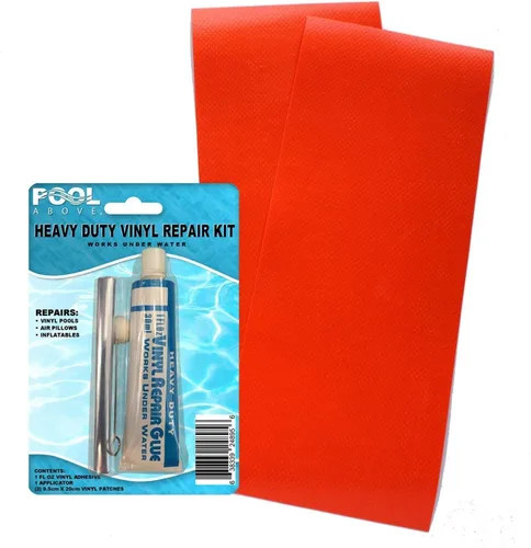 Vista 10 de Kit de parches de reparación de vinilo resistente para camas inflables de aire de kayak, balsa y botes