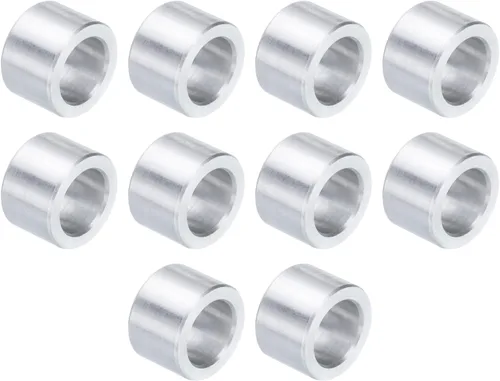 Vista 11 de uxcell 10 piezas de espaciador de aluminio con 1/2" de diámetro interno x 1" de diámetro exterior x 1" de longitud, con acabado liso, espaciador