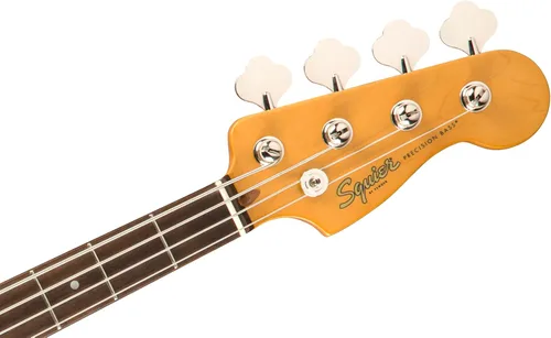 Vista 4 de Squier Classic Vibe 60s Precision Bass, Sunburst de 3 colores, diapasón de laurel